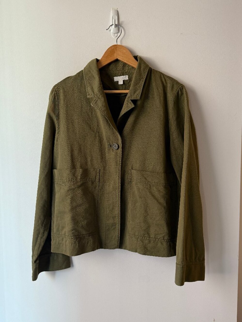 COS Olive Cotton Utility Jacket